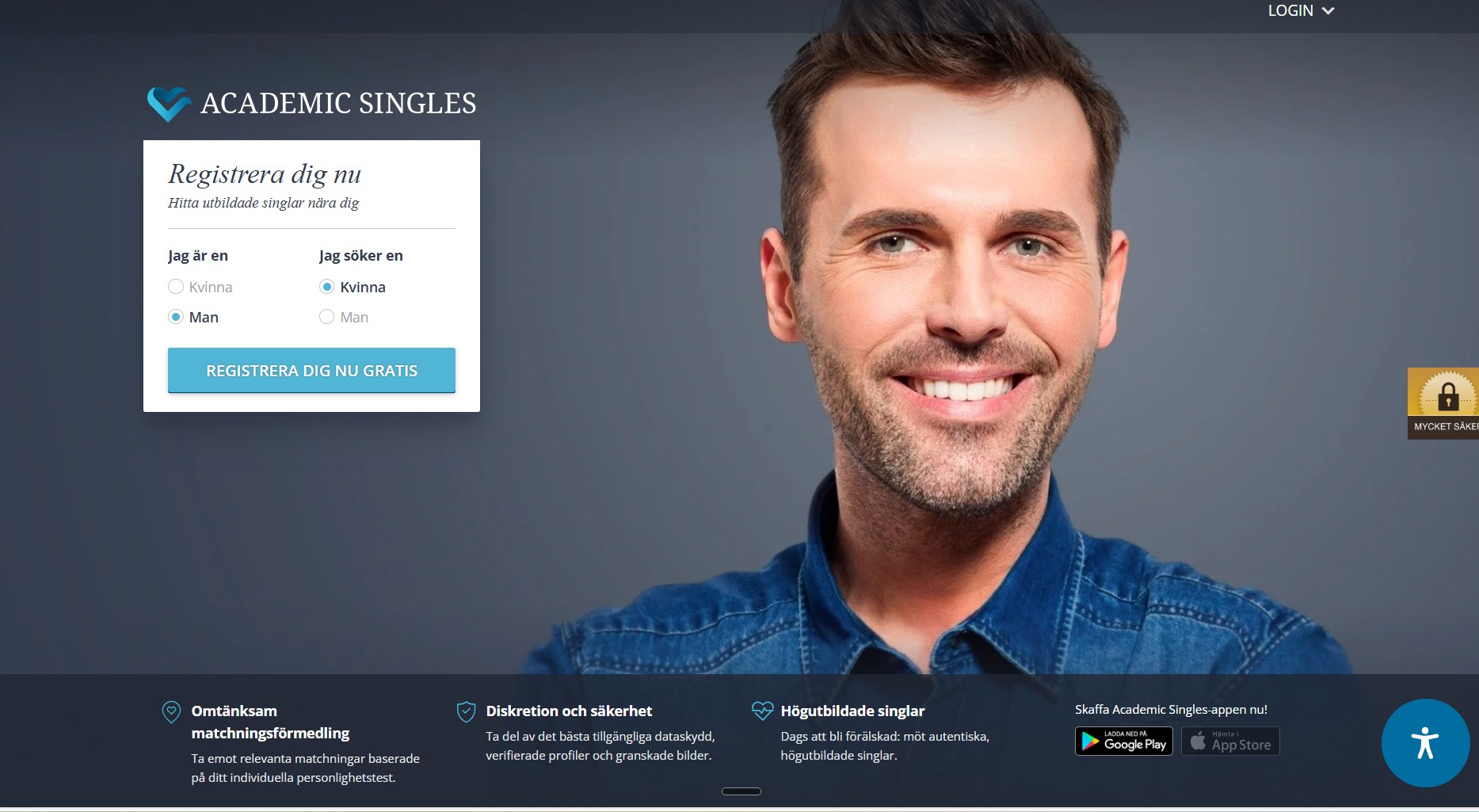 Academic Singles Danmark startside