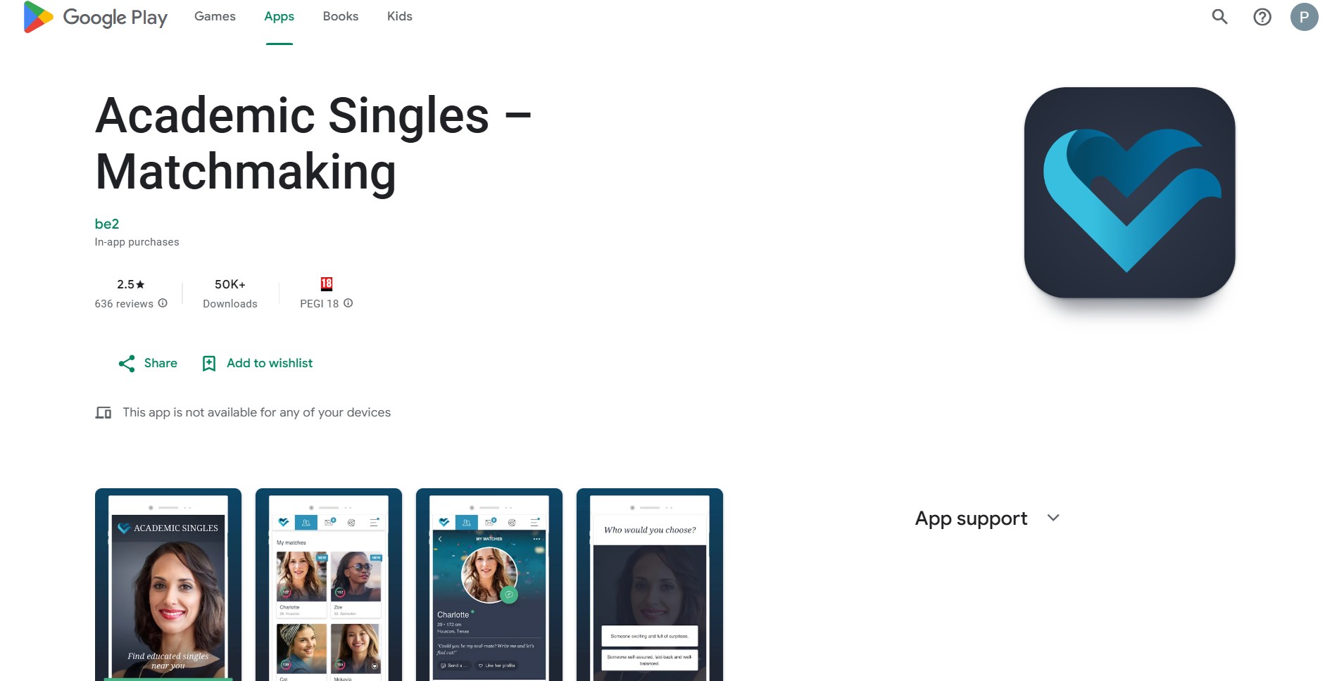 Academic singles mobilapp