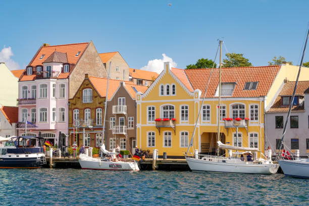Als Sund promenaden i S&oslash;nderborg med slotsudsigt og lystb&aring;de