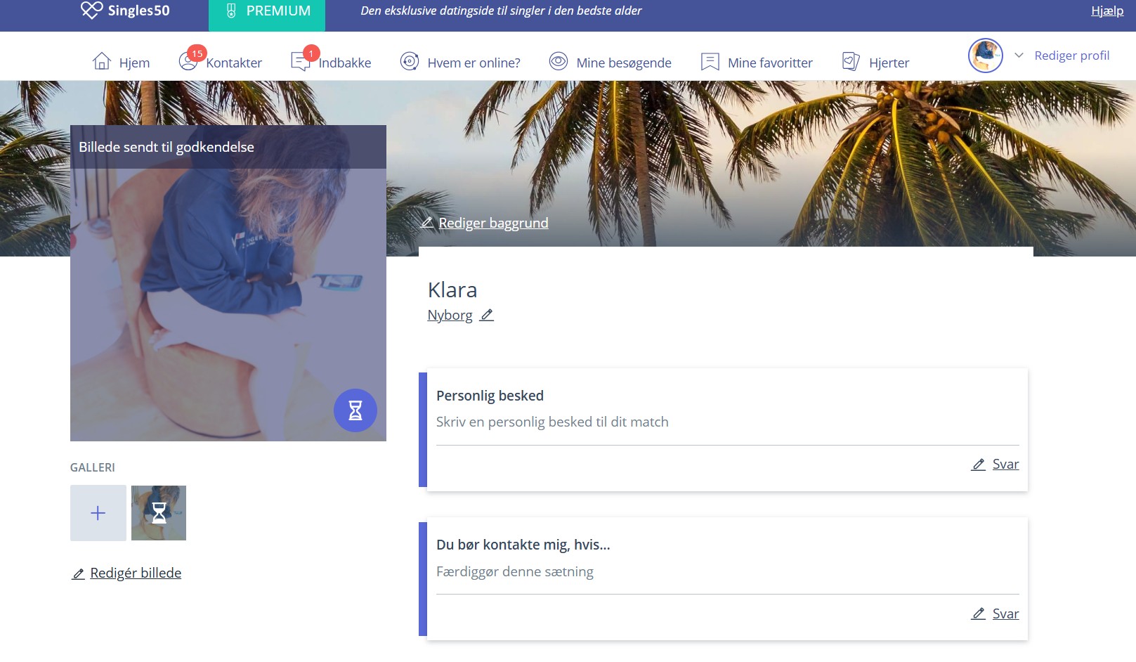 Singles50 profileksempel oplysninger